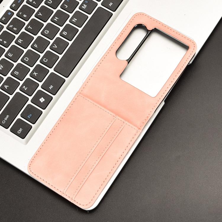 For ZTE nubia Flip2 Skin-feeling Half-split External Card Slot Folding Phone Case