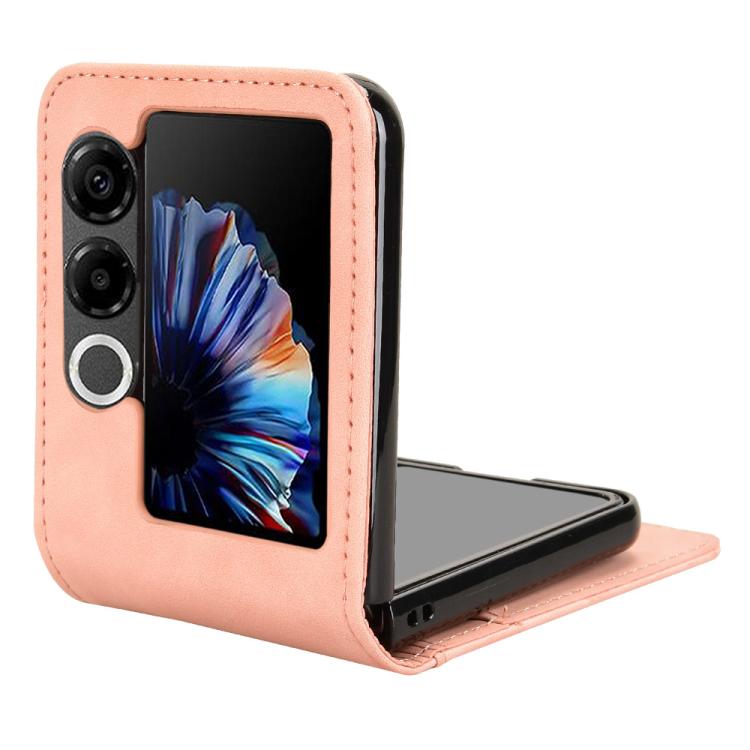 For ZTE nubia Flip2 Skin-feeling Half-split External Card Slot Folding Phone Case