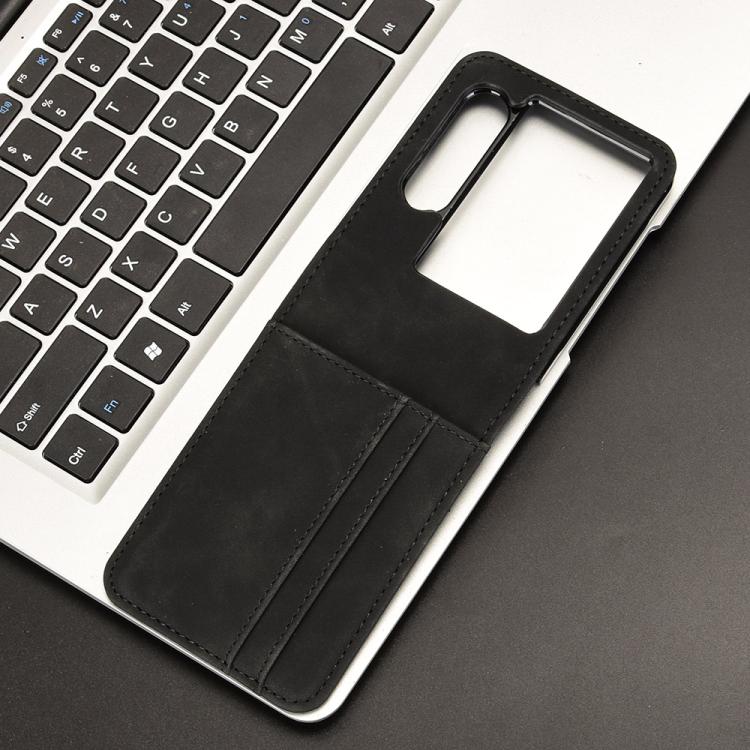 For ZTE nubia Flip2 Skin-feeling Half-split External Card Slot Folding Phone Case