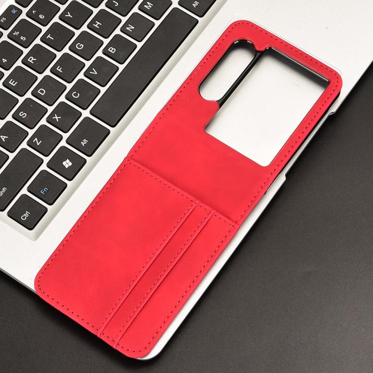 For ZTE nubia Flip2 Skin-feeling Half-split External Card Slot Folding Phone Case