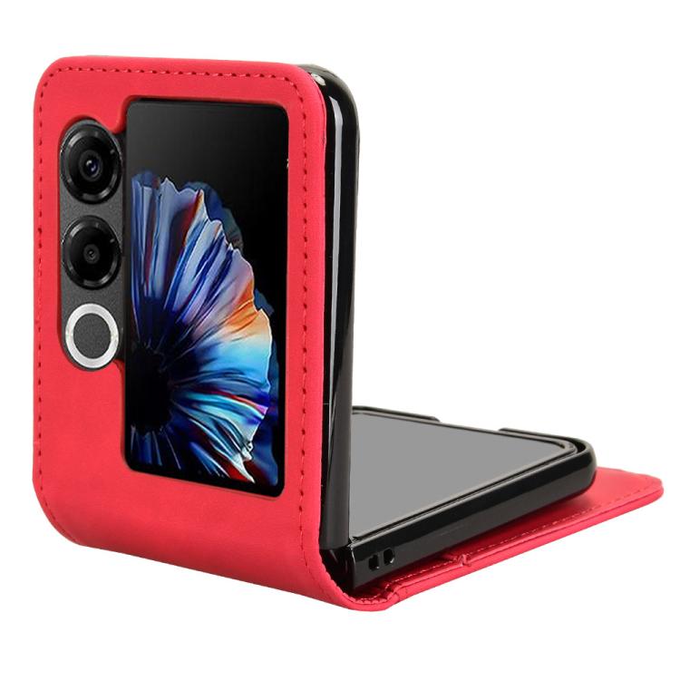 For ZTE nubia Flip2 Skin-feeling Half-split External Card Slot Folding Phone Case