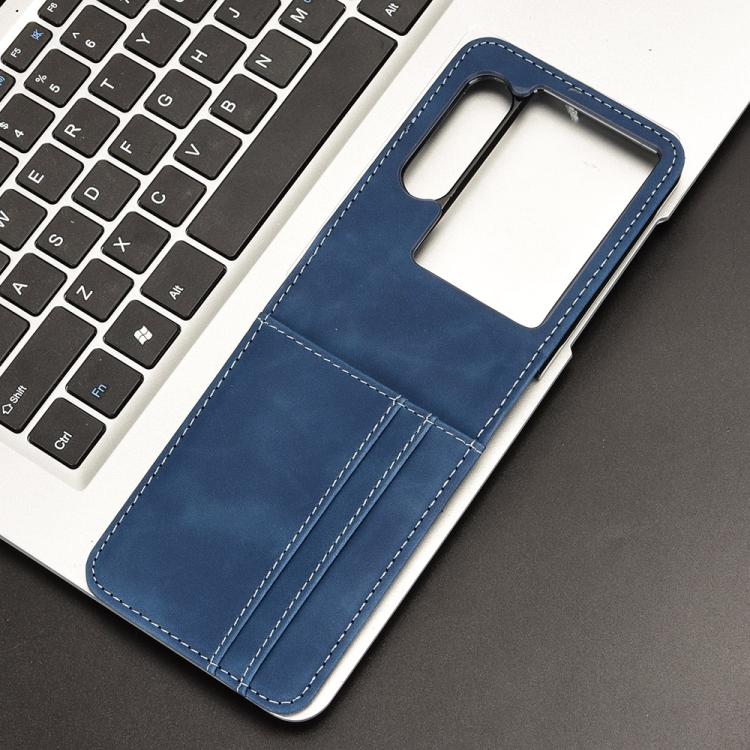For ZTE nubia Flip2 Skin-feeling Half-split External Card Slot Folding Phone Case