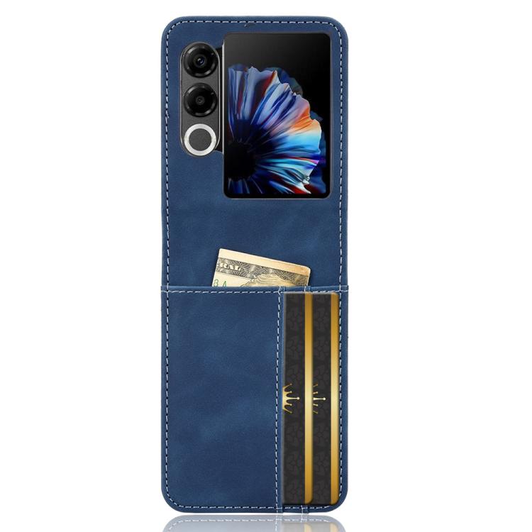 For ZTE nubia Flip2 Skin-feeling Half-split External Card Slot Folding Phone Case
