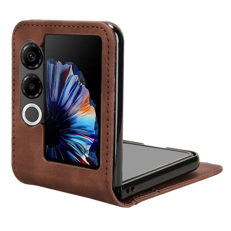 For ZTE nubia Flip2 Skin-feeling Half-split External Card Slot Folding Phone Case