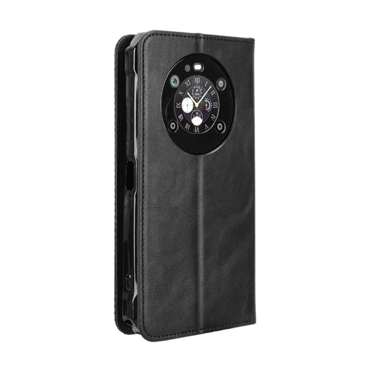 For Fossibot F109 Magnetic Buckle Retro Texture Leather Phone Case