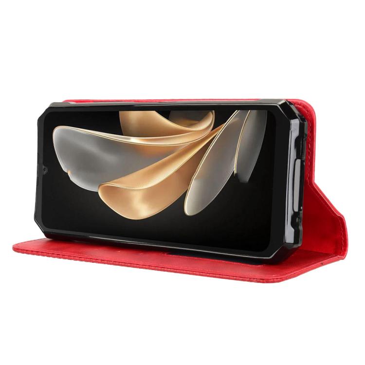 For Fossibot F109 Magnetic Buckle Retro Texture Leather Phone Case