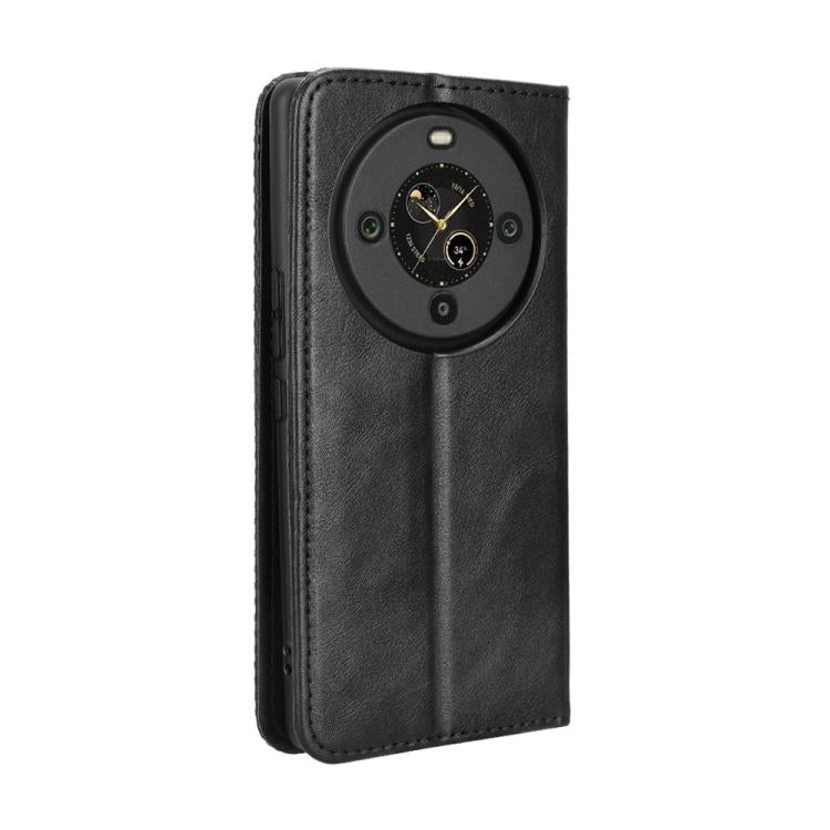 For Fossibot S3 Pro Magnetic Buckle Retro Texture Leather Phone Case