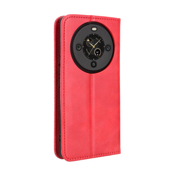 For Fossibot S3 Pro Magnetic Buckle Retro Texture Leather Phone Case