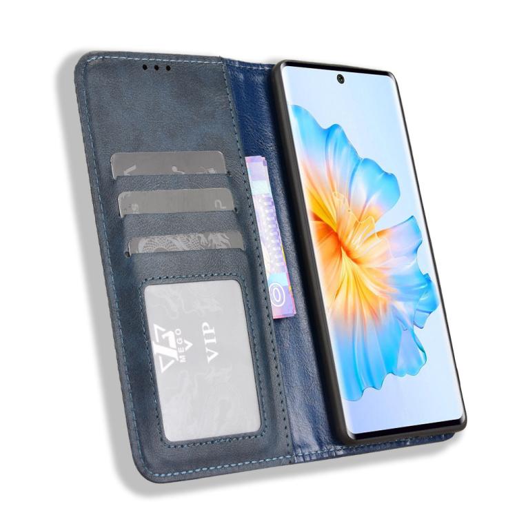 For Fossibot S3 Pro Magnetic Buckle Retro Texture Leather Phone Case