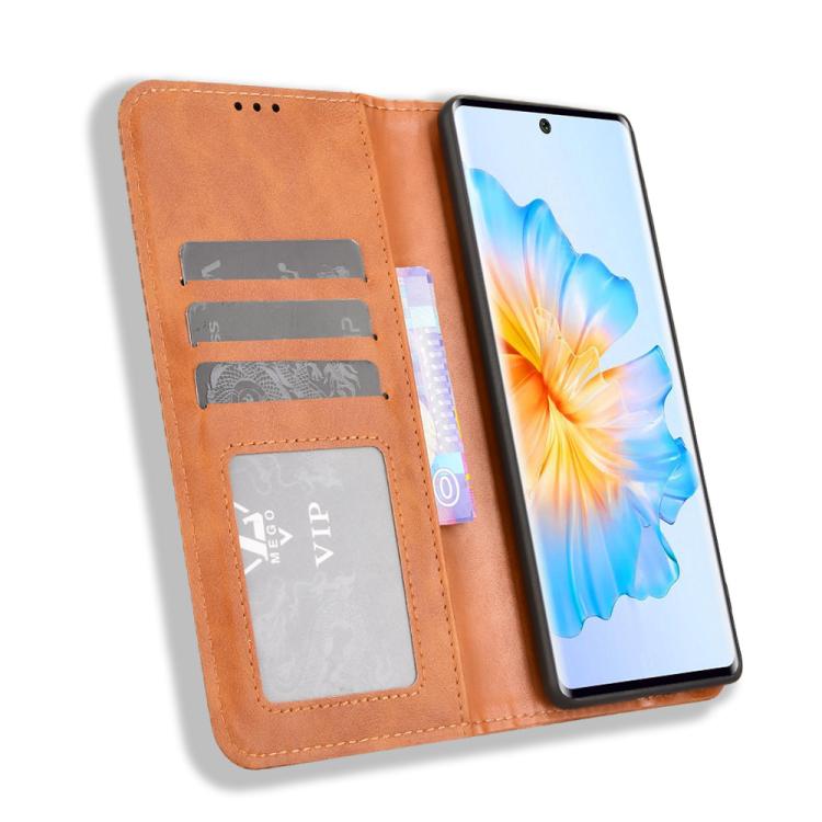 For Fossibot S3 Pro Magnetic Buckle Retro Texture Leather Phone Case