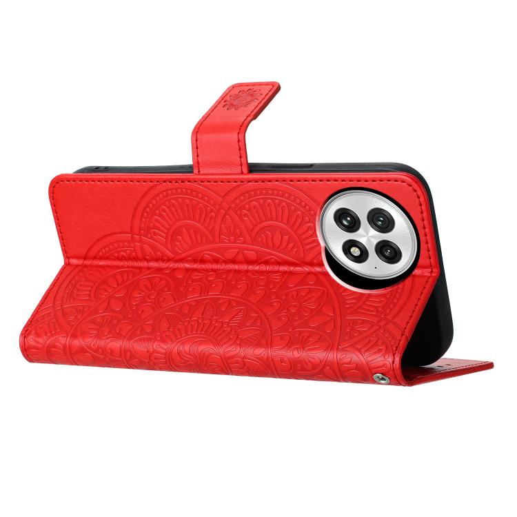 For OnePlus 13 Flower Embossed Leather Phone Case