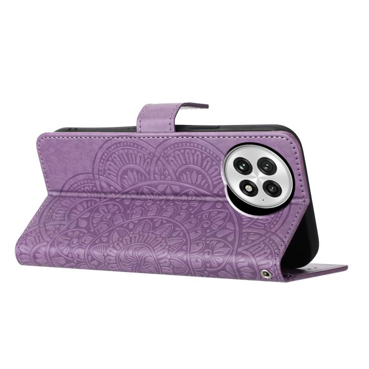 For OnePlus 13 Flower Embossed Leather Phone Case