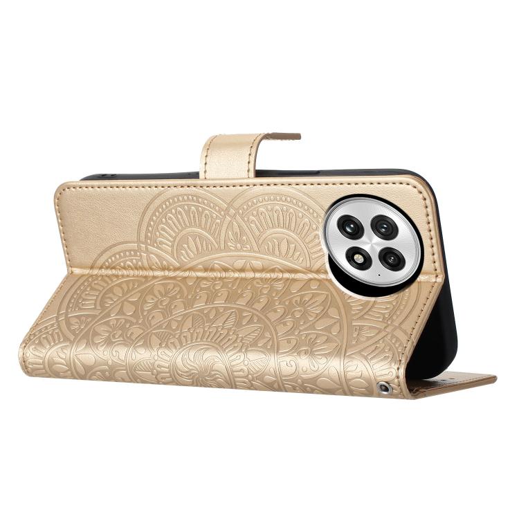 For OnePlus 13 Flower Embossed Leather Phone Case