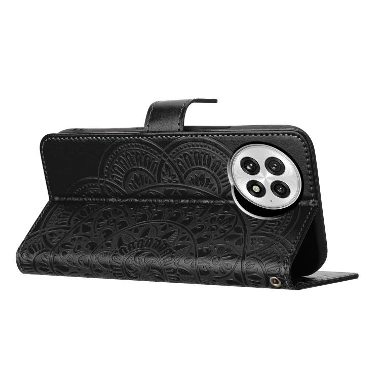 For OnePlus 13 Flower Embossed Leather Phone Case