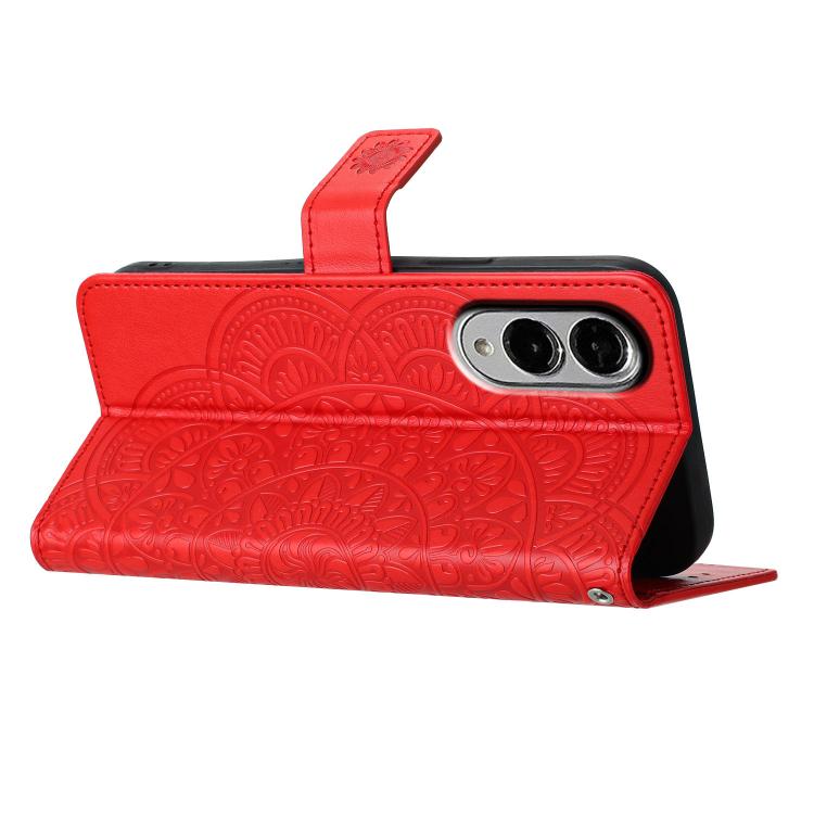 For Samsung Galaxy S25 Edge 5G Flower Embossed Leather Phone Case