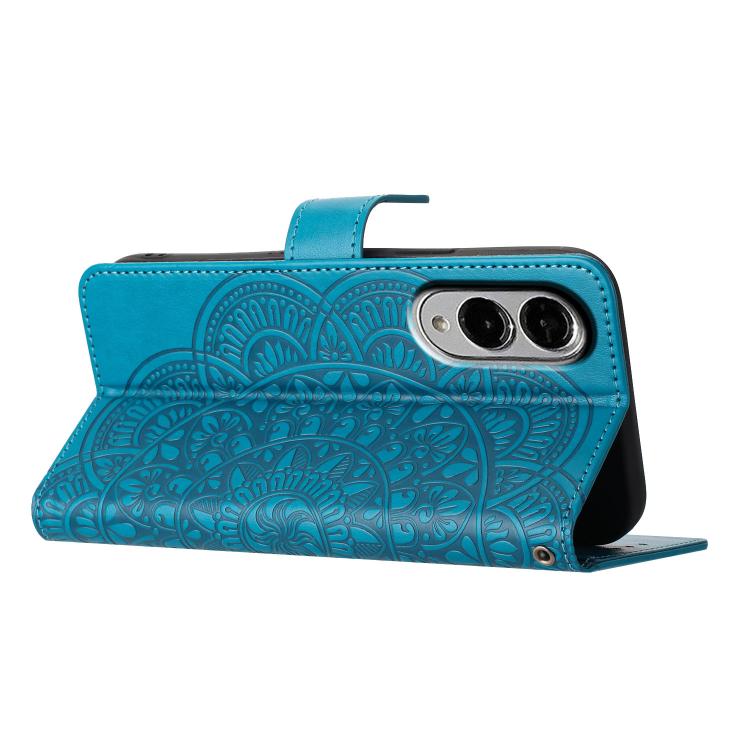For Samsung Galaxy S25 Edge 5G Flower Embossed Leather Phone Case