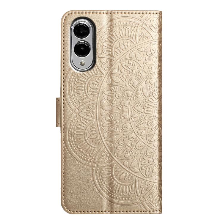 For Samsung Galaxy S25 Edge 5G Flower Embossed Leather Phone Case