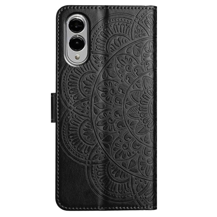 For Samsung Galaxy S25 Edge 5G Flower Embossed Leather Phone Case