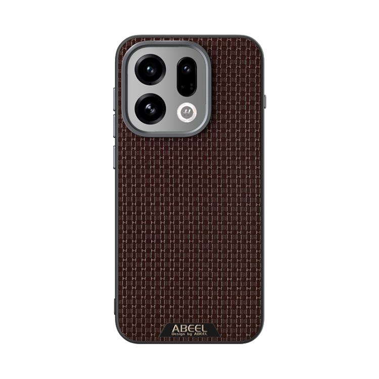 For OPPO Find X9 ABEEL Ruyi Pattern 6D Micro Relief MagSafe Leather Phone Case