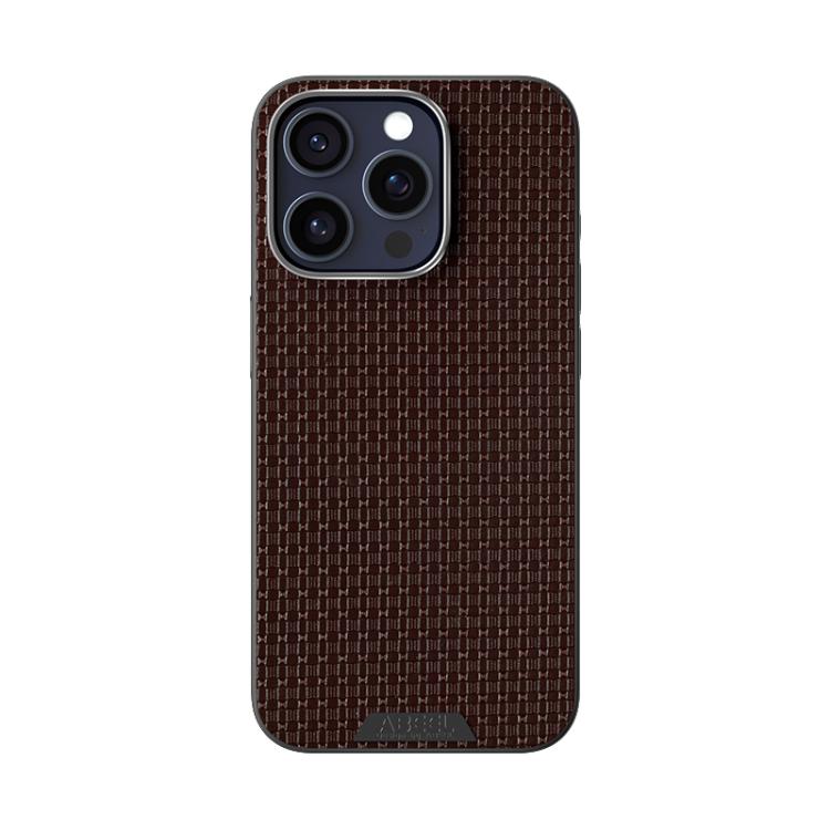 For iPhone 15 Pro ABEEL Ruyi Pattern 6D Micro Relief MagSafe Leather Phone Case