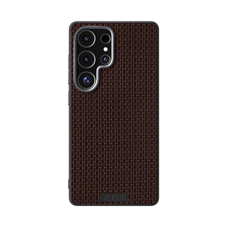 For Samsung Galaxy S25 Ultra 5G ABEEL Ruyi Pattern 6D Micro Relief MagSafe Leather Phone Case