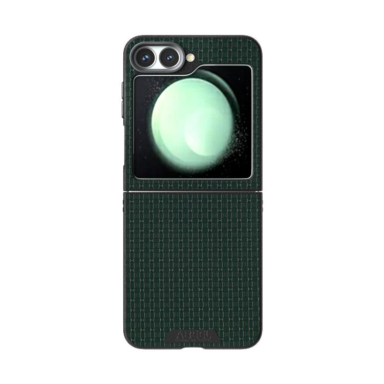 For Samsung Galaxy Z Flip6 5G ABEEL Ruyi Pattern 6D Micro Relief MagSafe Leather Phone Case