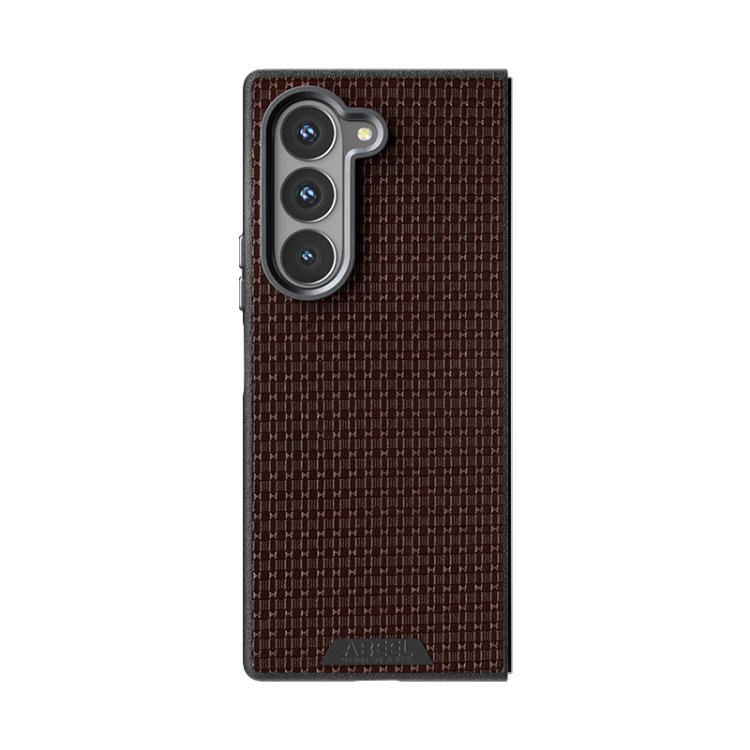 For Samsung Galaxy Z Fold6 5G ABEEL Ruyi Pattern 6D Micro Relief MagSafe Leather Phone Case
