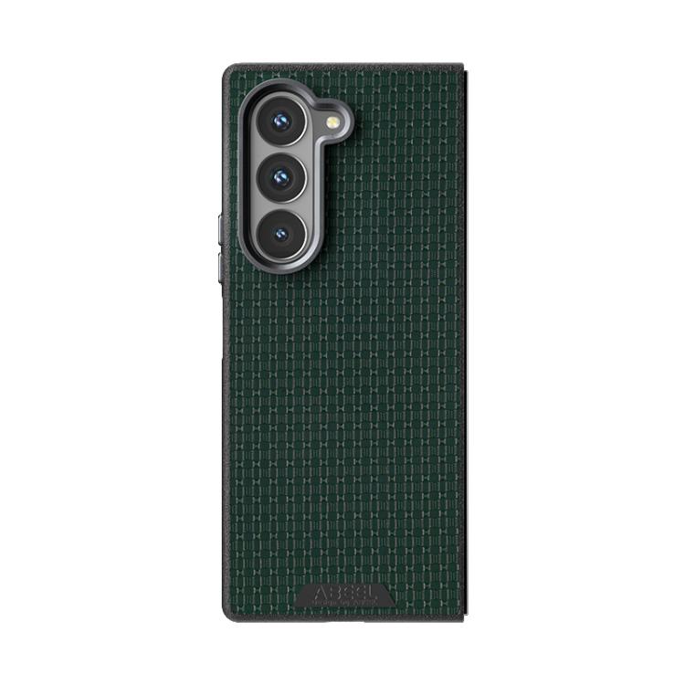 For Samsung Galaxy Z Fold6 5G ABEEL Ruyi Pattern 6D Micro Relief MagSafe Leather Phone Case