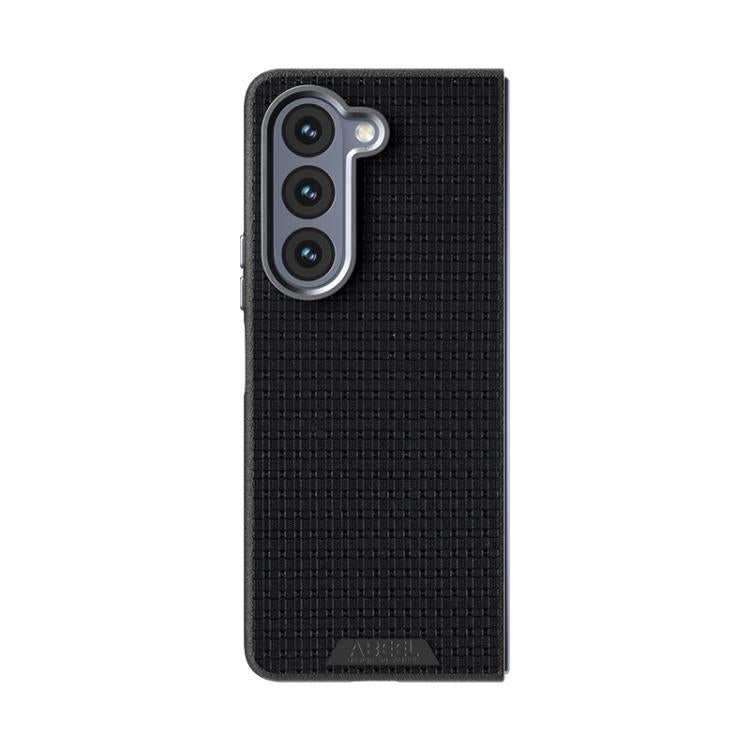 For Samsung Galaxy Z Fold5 5G ABEEL Ruyi Pattern 6D Micro Relief MagSafe Leather Phone Case