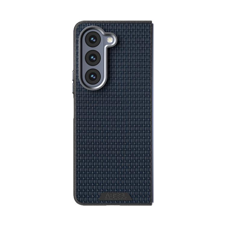 For Samsung Galaxy Z Fold5 5G ABEEL Ruyi Pattern 6D Micro Relief MagSafe Leather Phone Case