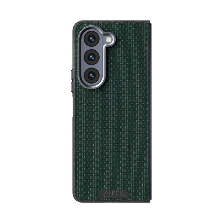 For Samsung Galaxy Z Fold5 5G ABEEL Ruyi Pattern 6D Micro Relief MagSafe Leather Phone Case