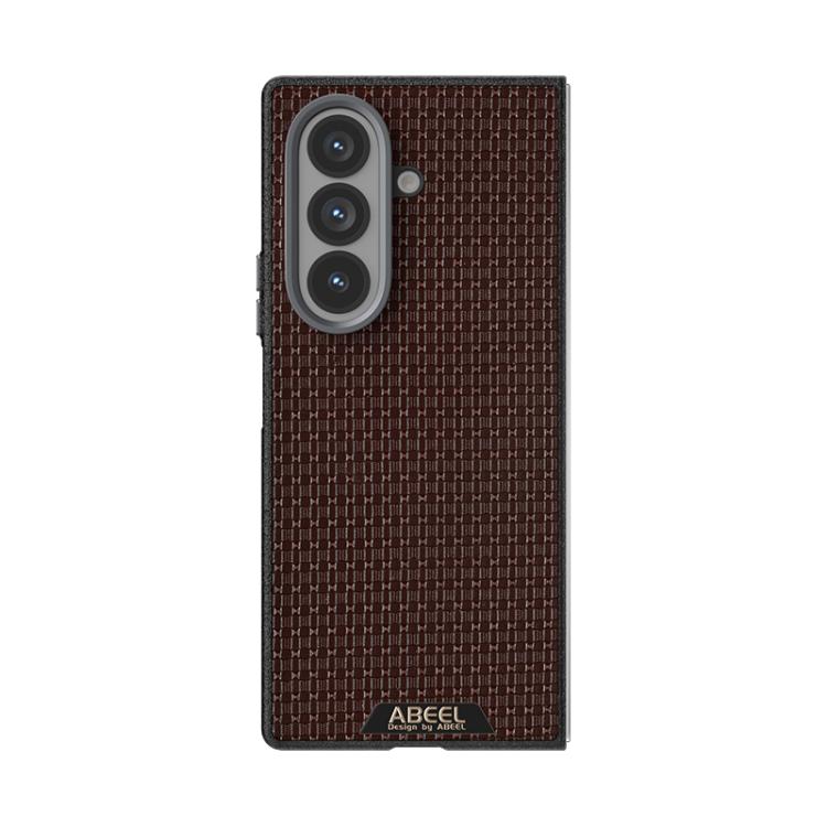 For Samsung Galaxy Z Fold7 5G ABEEL Ruyi Pattern 6D Micro Relief MagSafe Leather Phone Case