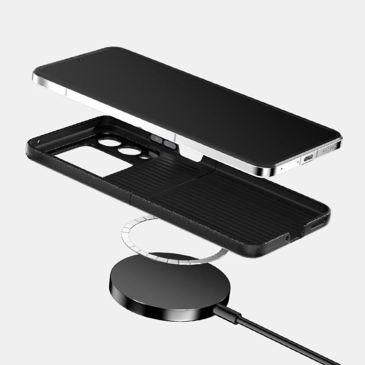 For Huawei nova Flip ABEEL Ruyi Pattern 6D Micro Relief MagSafe Leather Phone Case