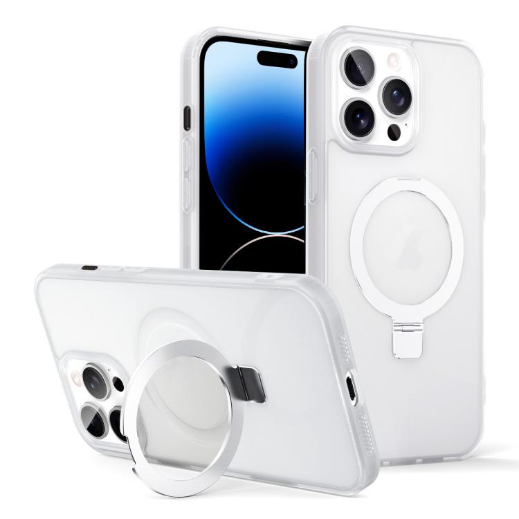 For iPhone 14 Pro Max Skin-feel Ring MagSafe Holder Phone Case