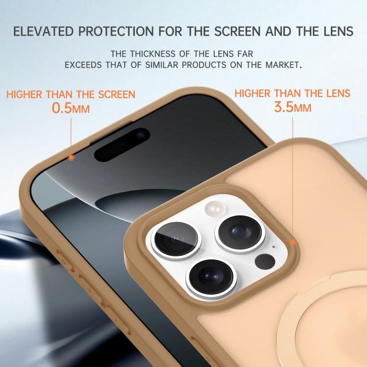 For iPhone 13 Pro Skin-feel Ring MagSafe Holder Phone Case
