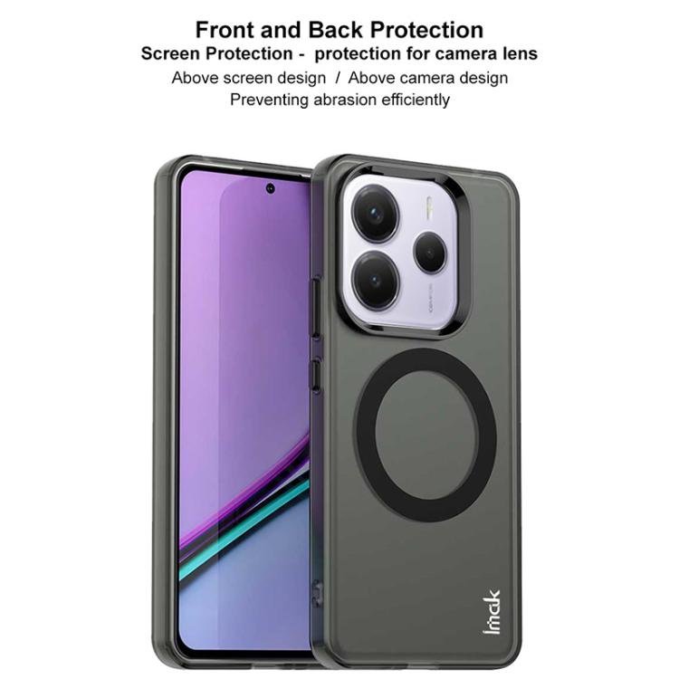 For Redmi Note 14 5G IMAK Chocolate Series TPU + PET MagSafe Phone Case - Black