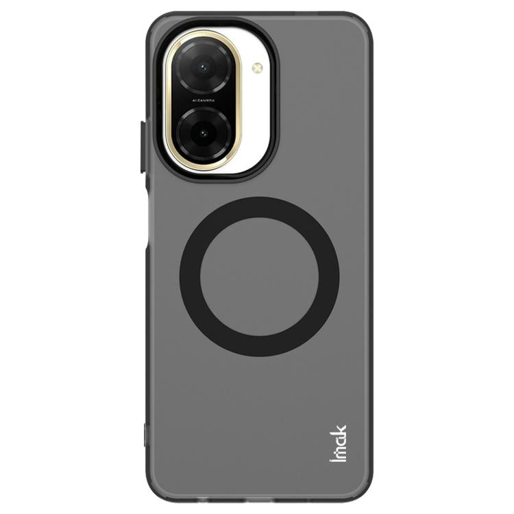 For Redmi A5 4G 171.7mm IMAK Chocolate Series TPU + PET MagSafe Phone Case - Black