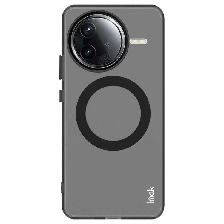 For Redmi K80 5G / POCO F7 Pro 5G IMAK Chocolate Series TPU + PET MagSafe Phone Case - Black