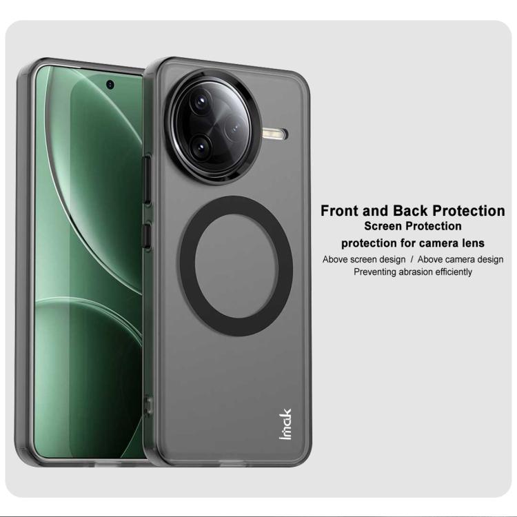 For Redmi K80 Pro / POCO F7 Ultra IMAK Chocolate Series TPU + PET MagSafe Phone Case - Black