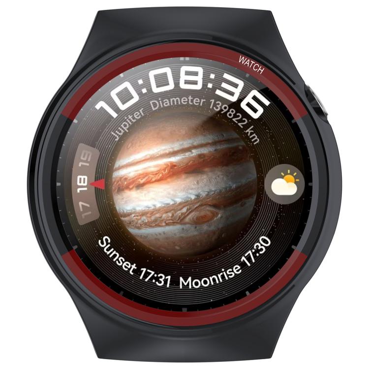 For Huawei Watch GT 5 46mm Change to Space Edition PC Hollow Watch Protective Case - Black