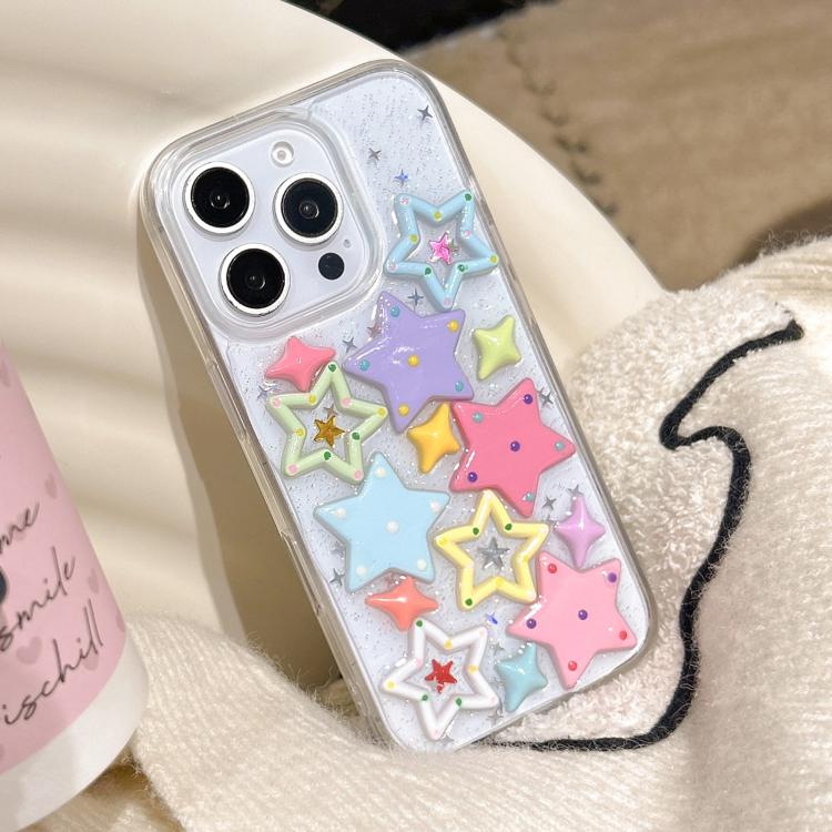 For iPhone 17 Pro Max Epoxy Acrylic Hybrid TPU Phone Case