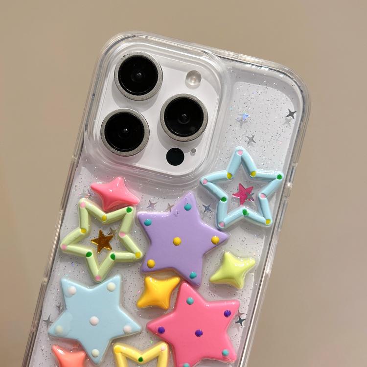 For iPhone 17 Pro Epoxy Acrylic Hybrid TPU Phone Case