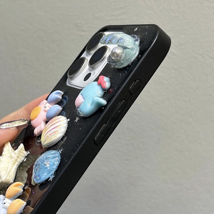 For iPhone 17 Epoxy Acrylic Hybrid TPU Phone Case