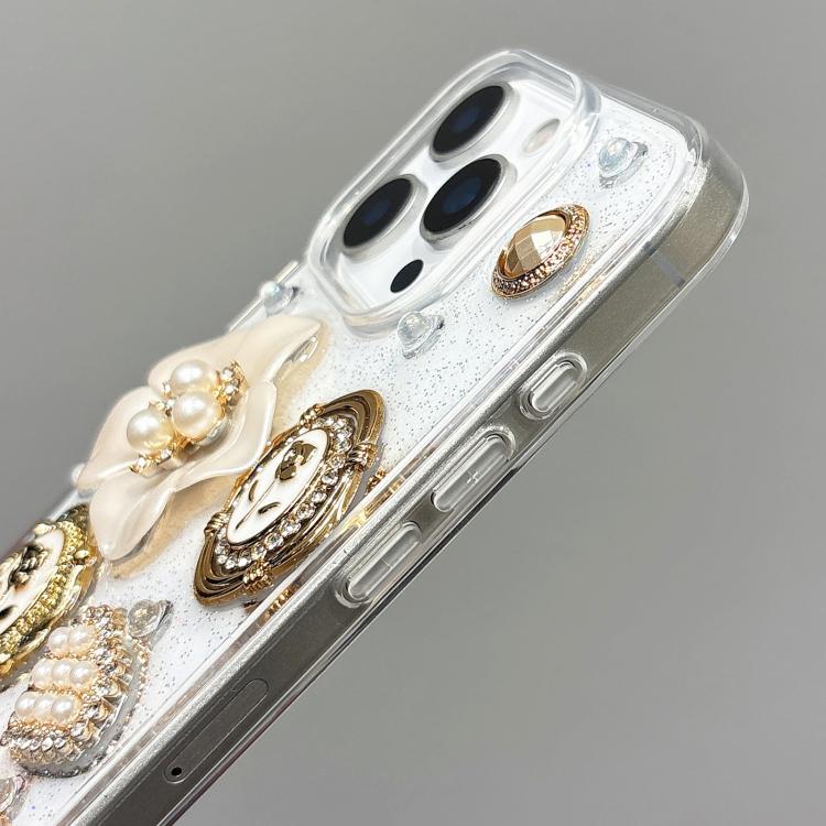 For iPhone 16 Plus Epoxy Acrylic Hybrid TPU Phone Case