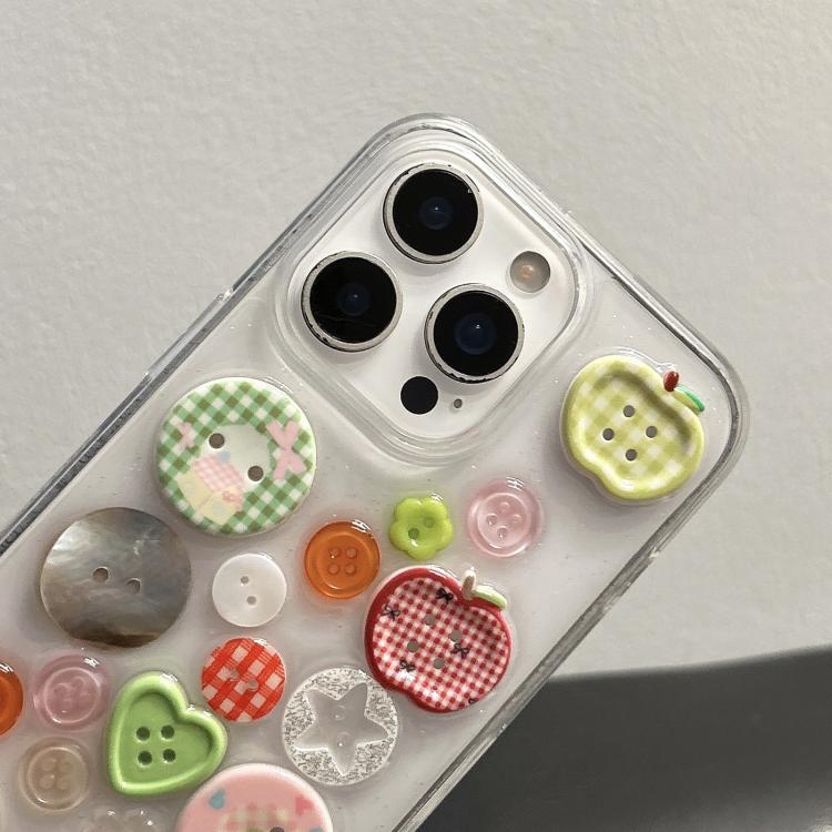 For iPhone 16 Epoxy Acrylic Hybrid TPU Phone Case