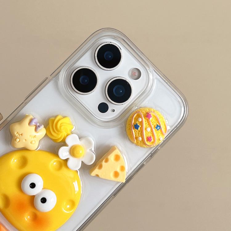 For iPhone 15 Plus Epoxy Acrylic Hybrid TPU Phone Case