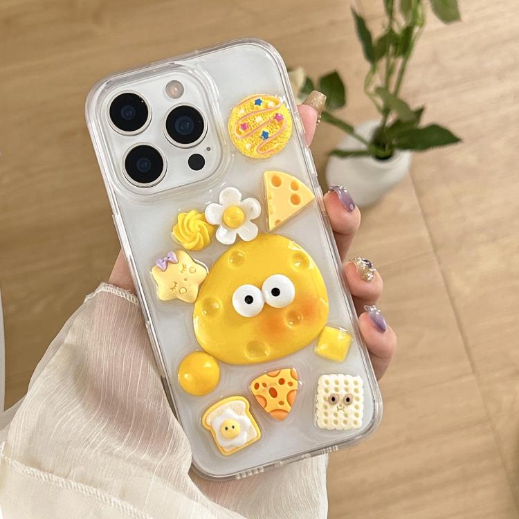 For iPhone 14 Epoxy Acrylic Hybrid TPU Phone Case