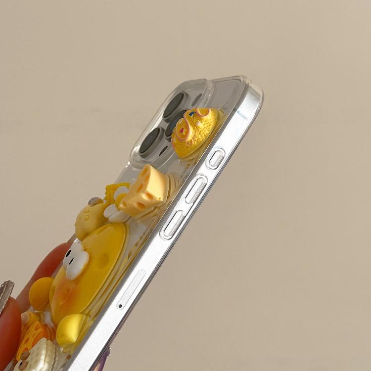 For iPhone 14 Pro Epoxy Acrylic Hybrid TPU Phone Case