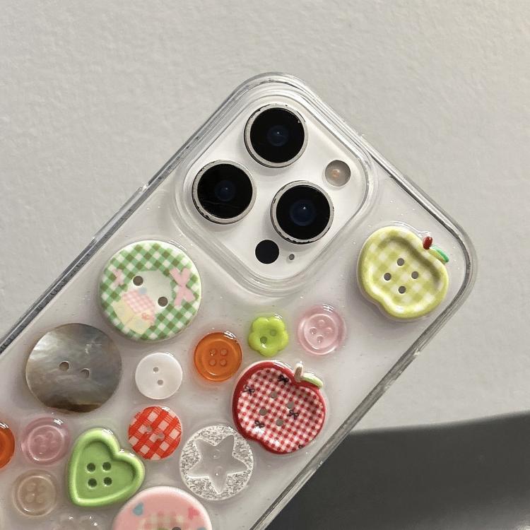 For iPhone 14 Pro Max Epoxy Acrylic Hybrid TPU Phone Case
