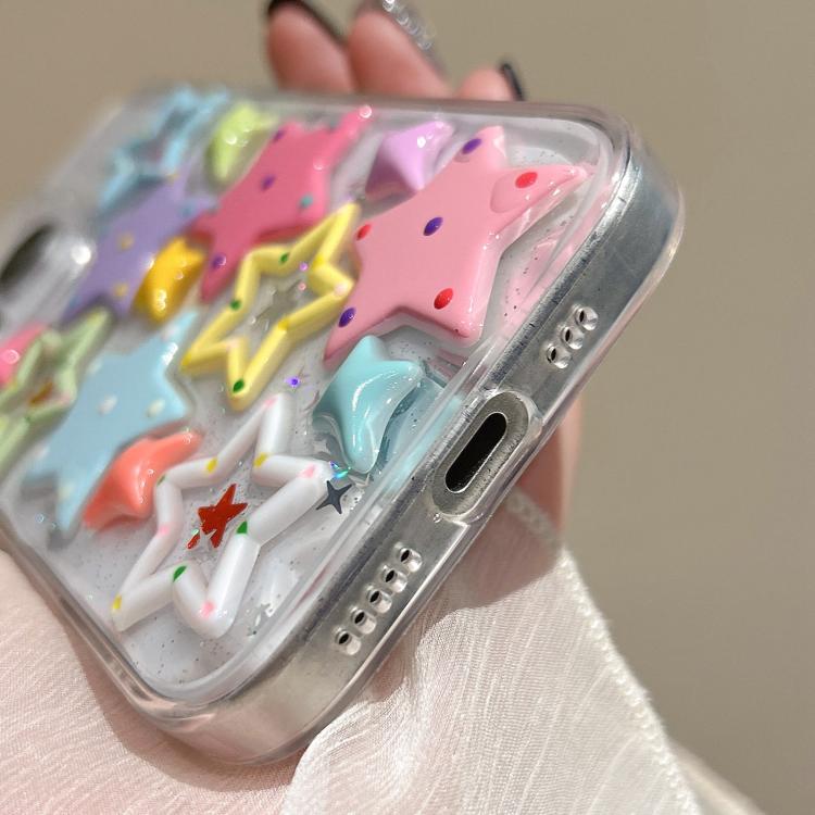 For iPhone 13 Pro Max Epoxy Acrylic Hybrid TPU Phone Case